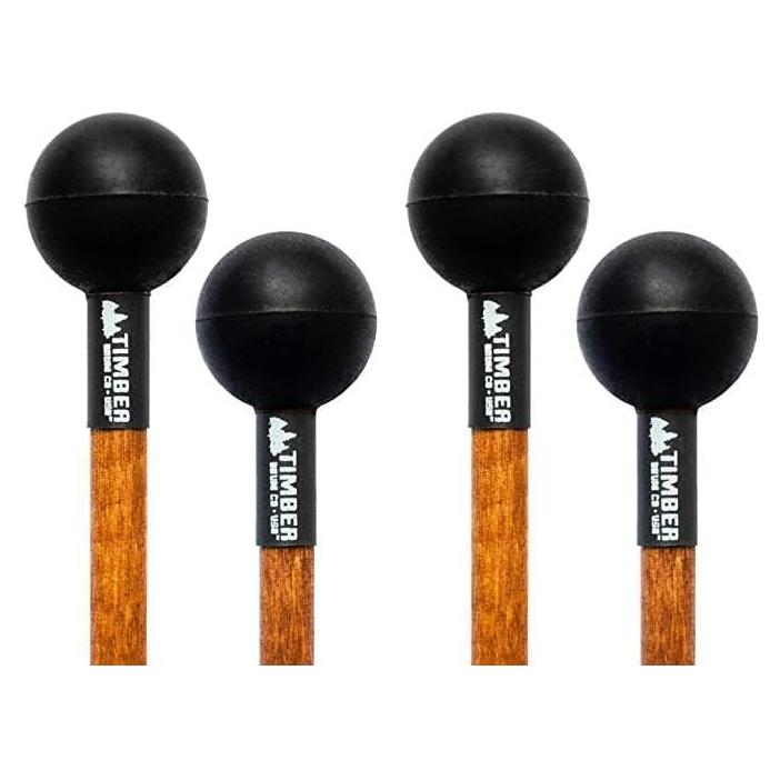 Mallets de Percusión Goma Suave Timber Drum Co. Paquete de 2