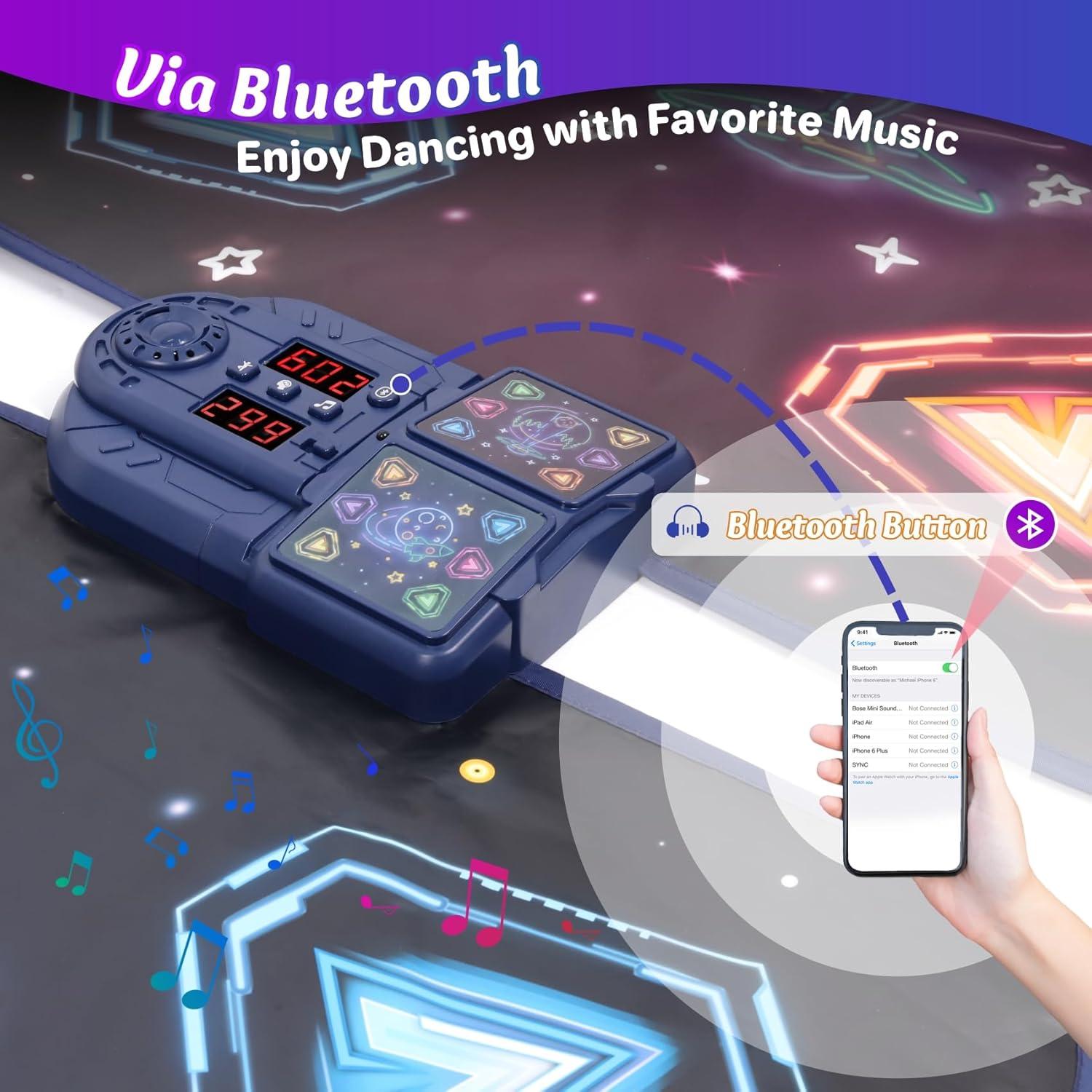 Alfombra de Baile ANNKIE 12 Botones Iluminados para Niños