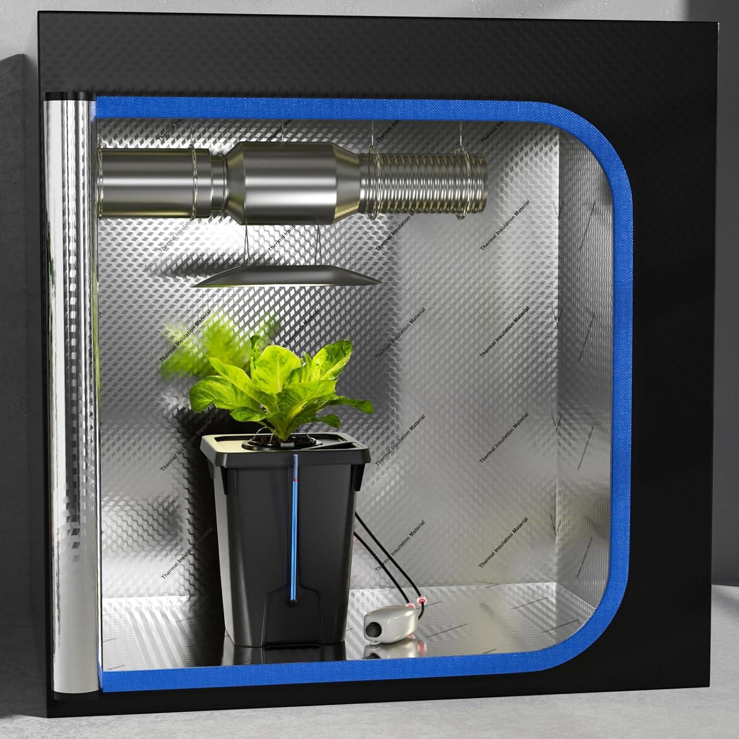 Sistema Hidropónico DWC YIFOR 7 Galones con Goteo Superior