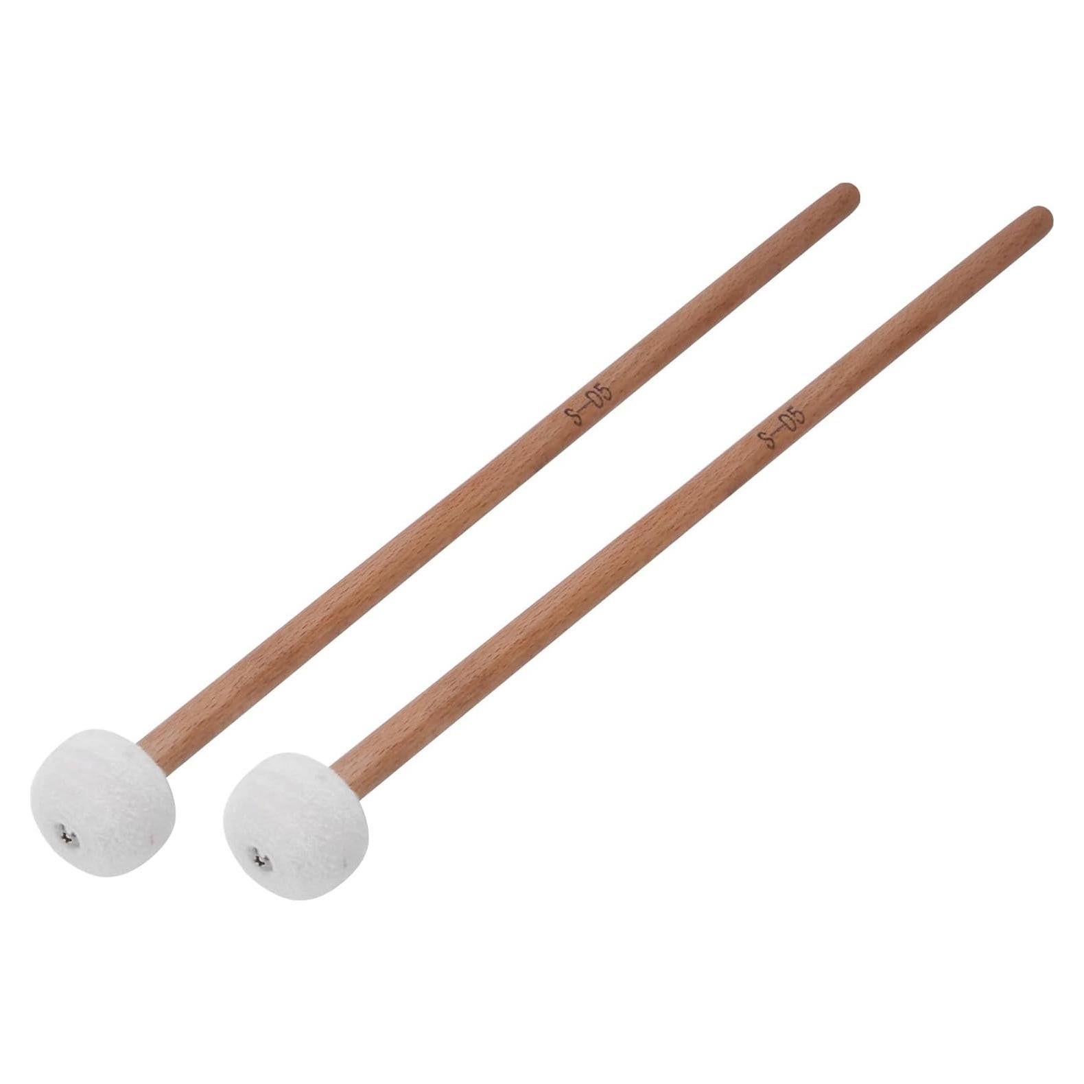 Baquetas de Tímpano de Fieltro LiebeWH 2 Pcs 38x7.6 cm