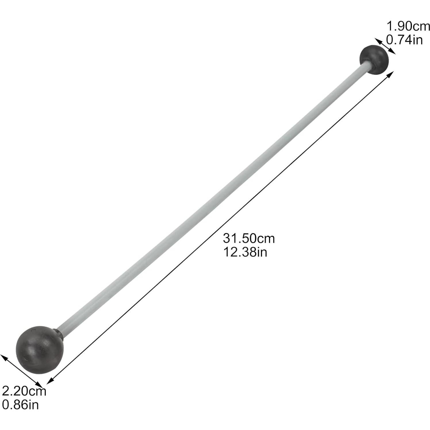 Mallets de Marimba Mikinona 2 Piezas Goma Suave 33cm