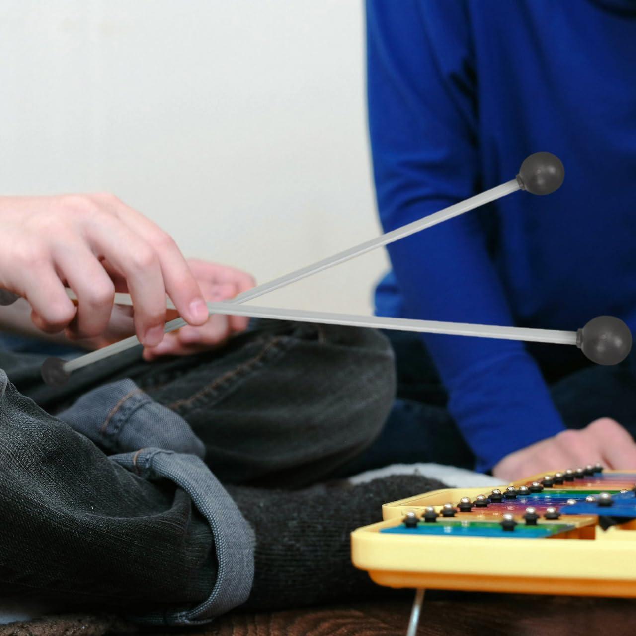 Mallets de Marimba Mikinona 2 Piezas Goma Suave 33cm