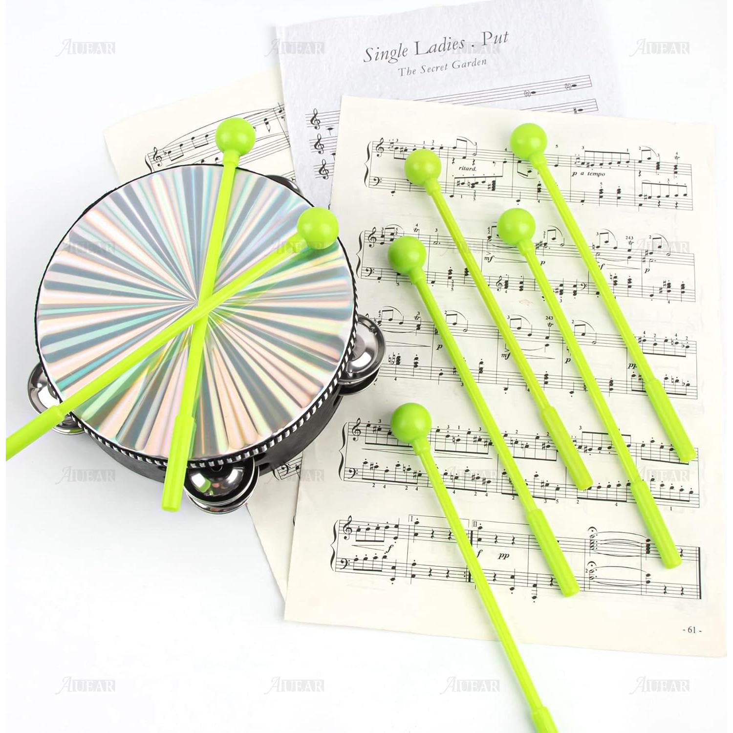 Paquete de 10 Martillos de Percusión AUEAR 20 cm Verde