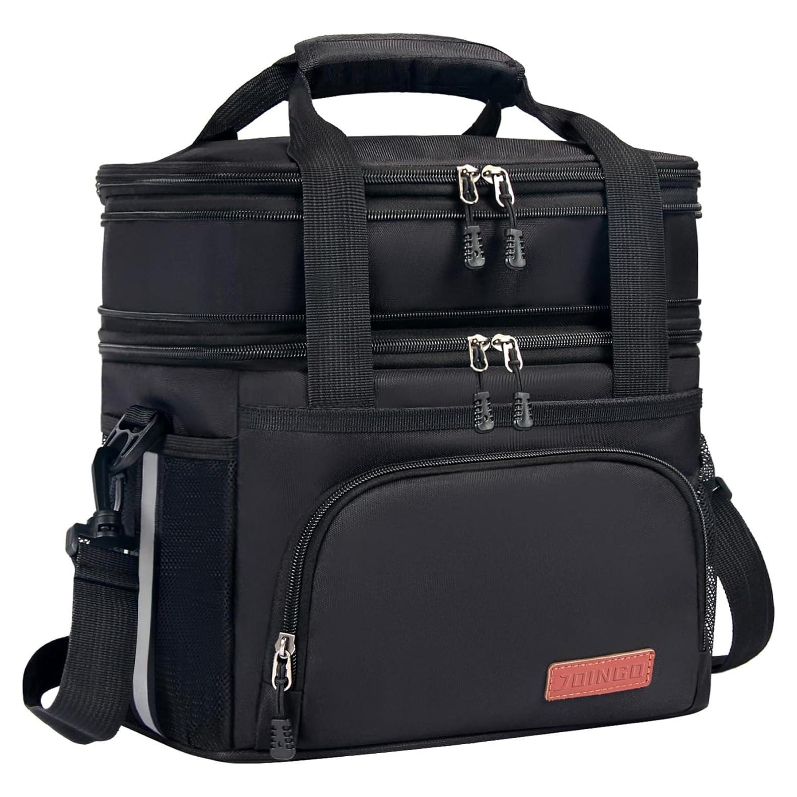 Caja de Almuerzo Aislante JOINGO 16L Negra Doble Capa