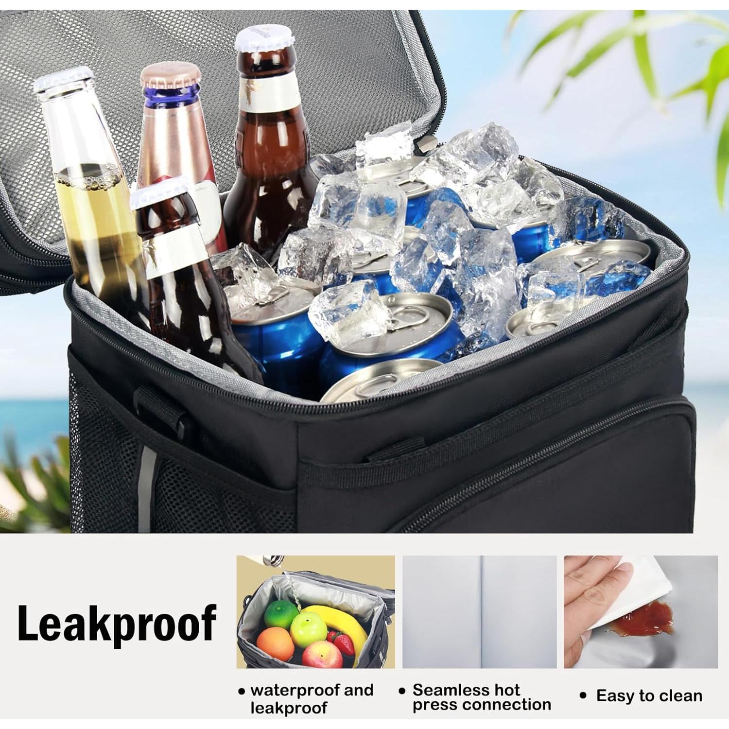 Caja de Almuerzo Aislante JOINGO 16L Negra Doble Capa