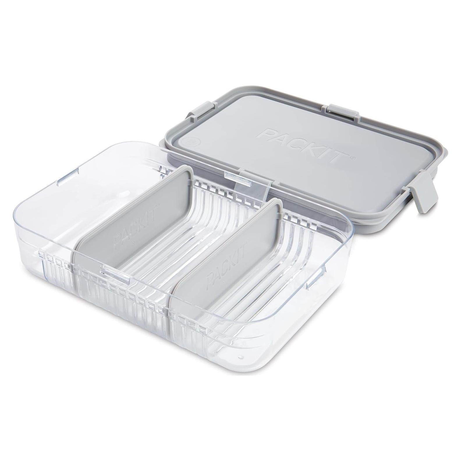 Contenedor de Almuerzo Bento PackIt Mod 1.1L Gris Acero