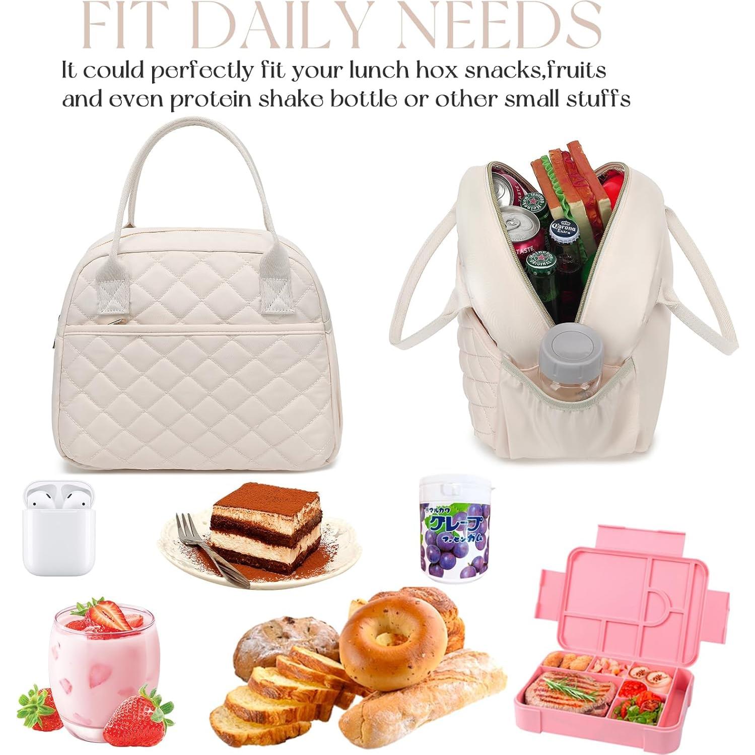 Bolsa de Almuerzo Aislada CAMTOP Beige 9.4L para Trabajo