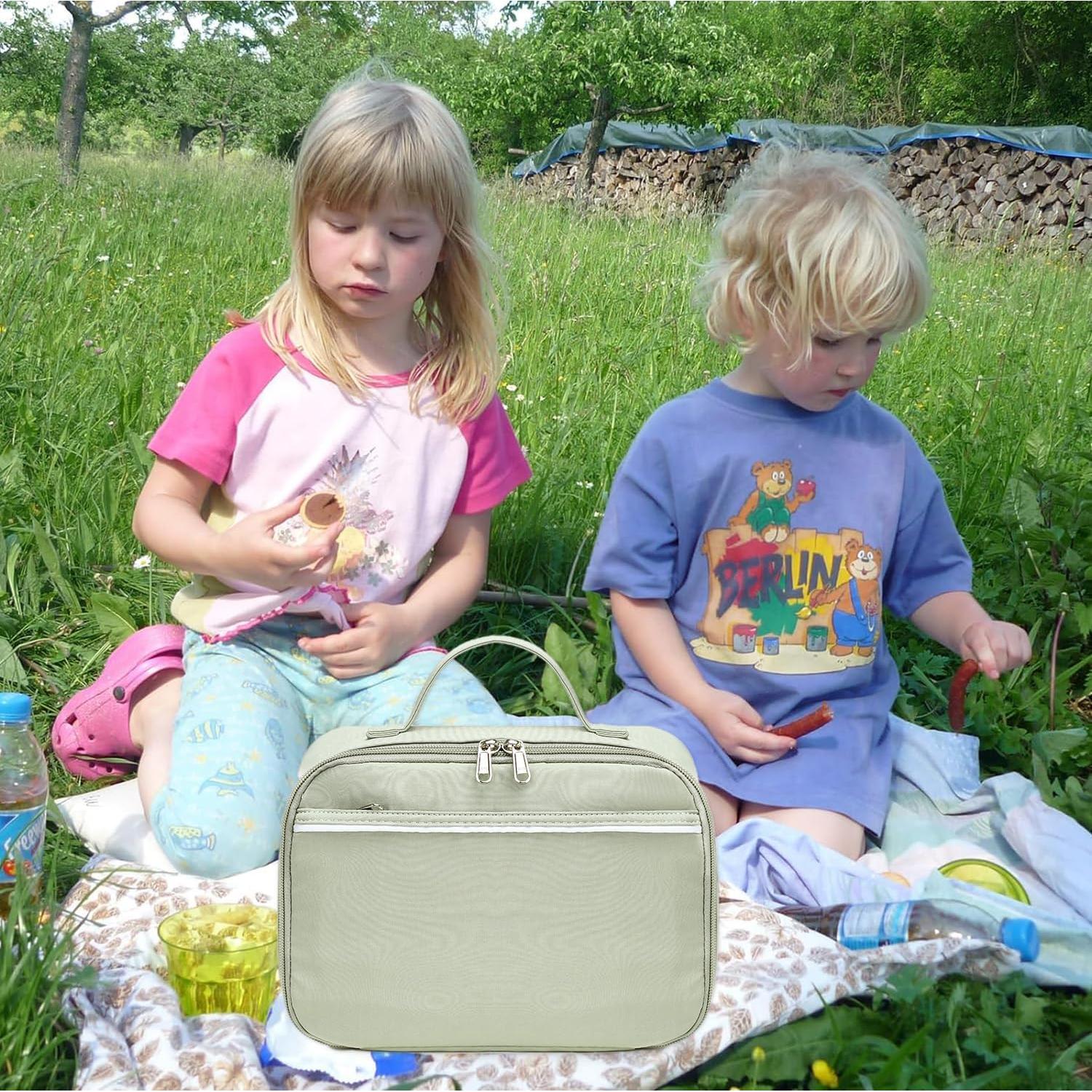 Bolsa de Almuerzo Térmica CAMTOP Verde 25.4x18.03 cm