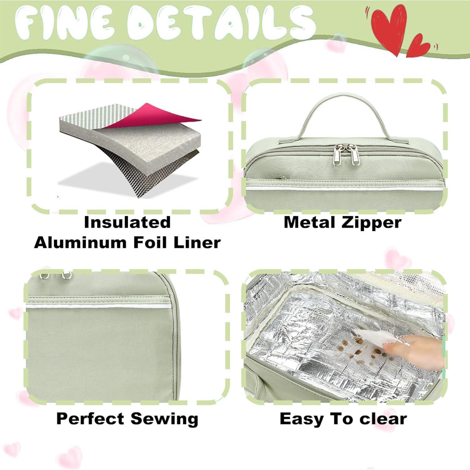 Bolsa de Almuerzo Térmica CAMTOP Verde 25.4x18.03 cm