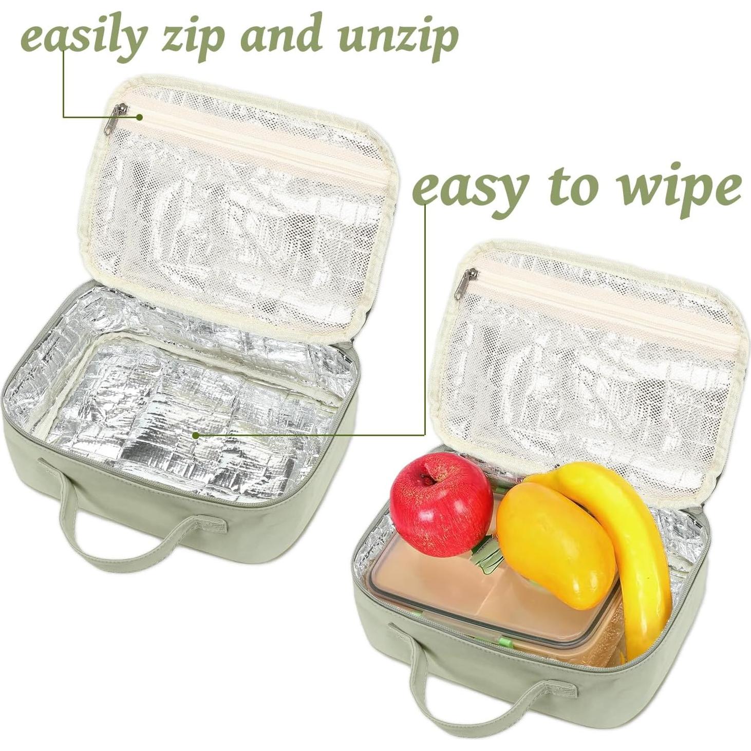 Bolsa de Almuerzo Térmica CAMTOP Verde 25.4x18.03 cm