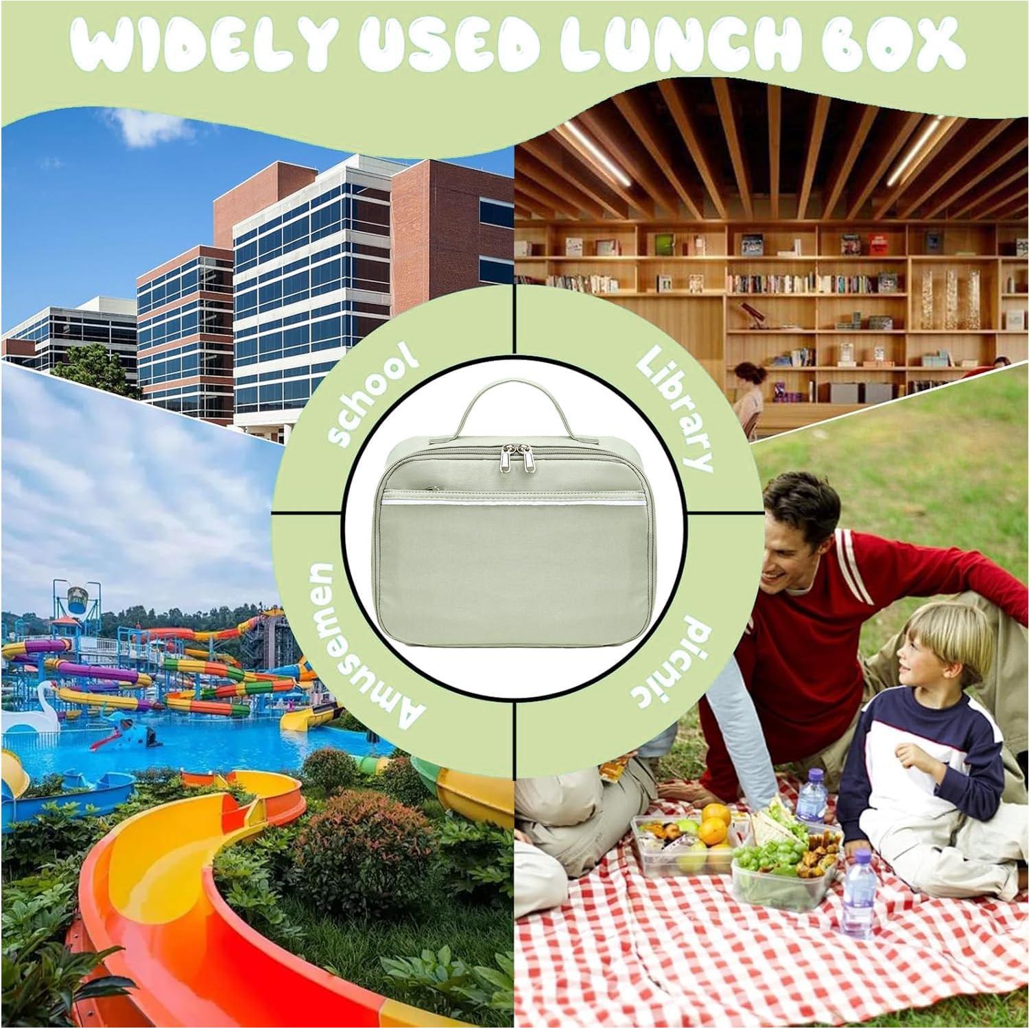 Bolsa de Almuerzo Térmica CAMTOP Verde 25.4x18.03 cm