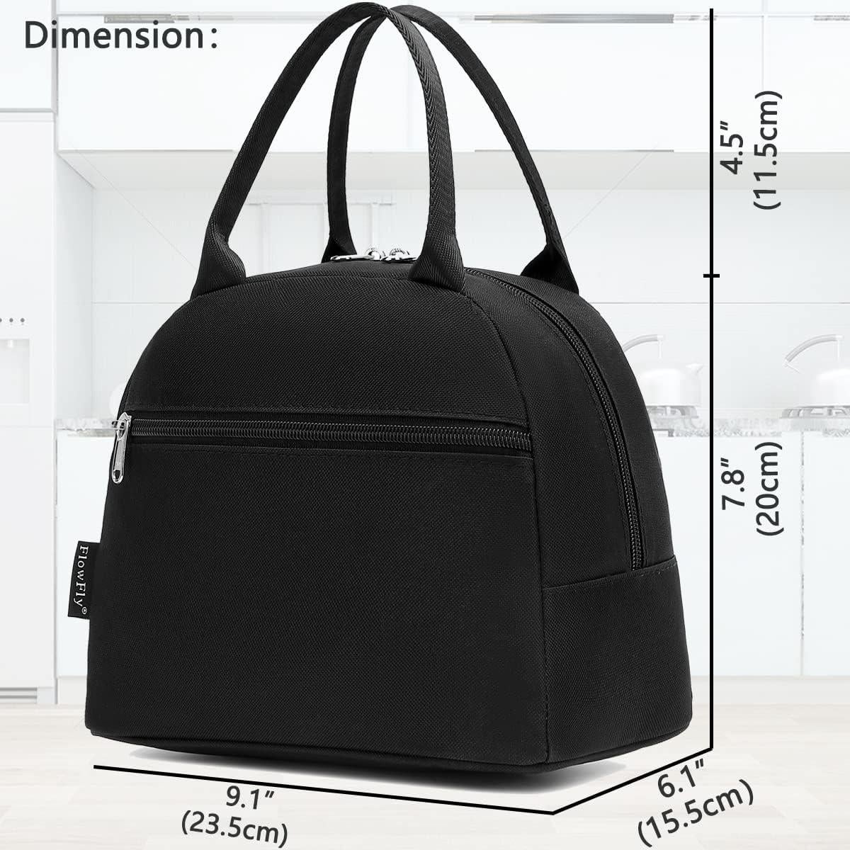 Bolsa de Almuerzo Aislada FlowFly Grande 10L Negra