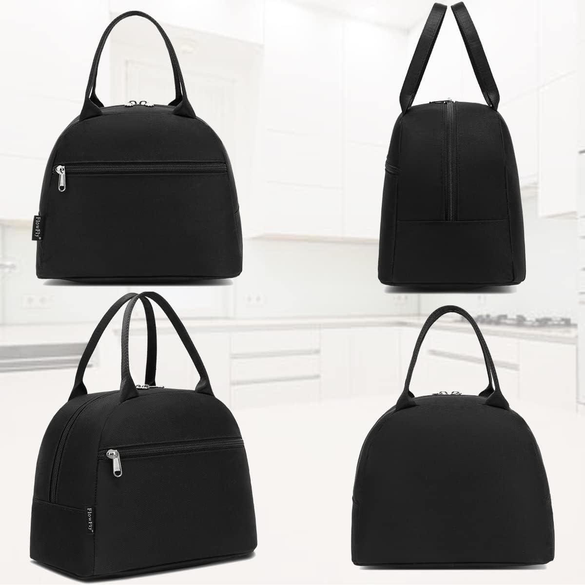 Bolsa de Almuerzo Aislada FlowFly Grande 10L Negra