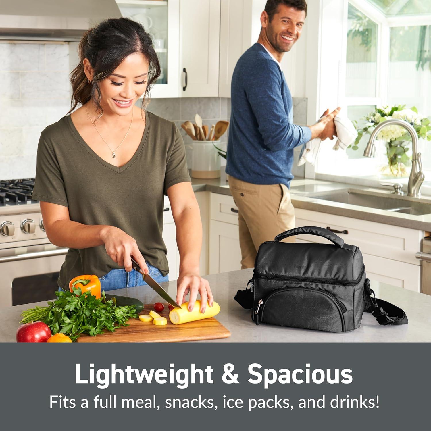 Bolsa de Almuerzo Deluxe Bentgo Negra Aislada 5.16L