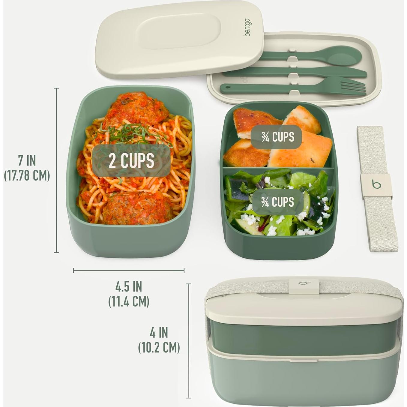 Bentgo Classic Caja Bento Apilable Verde Caqui 950ml