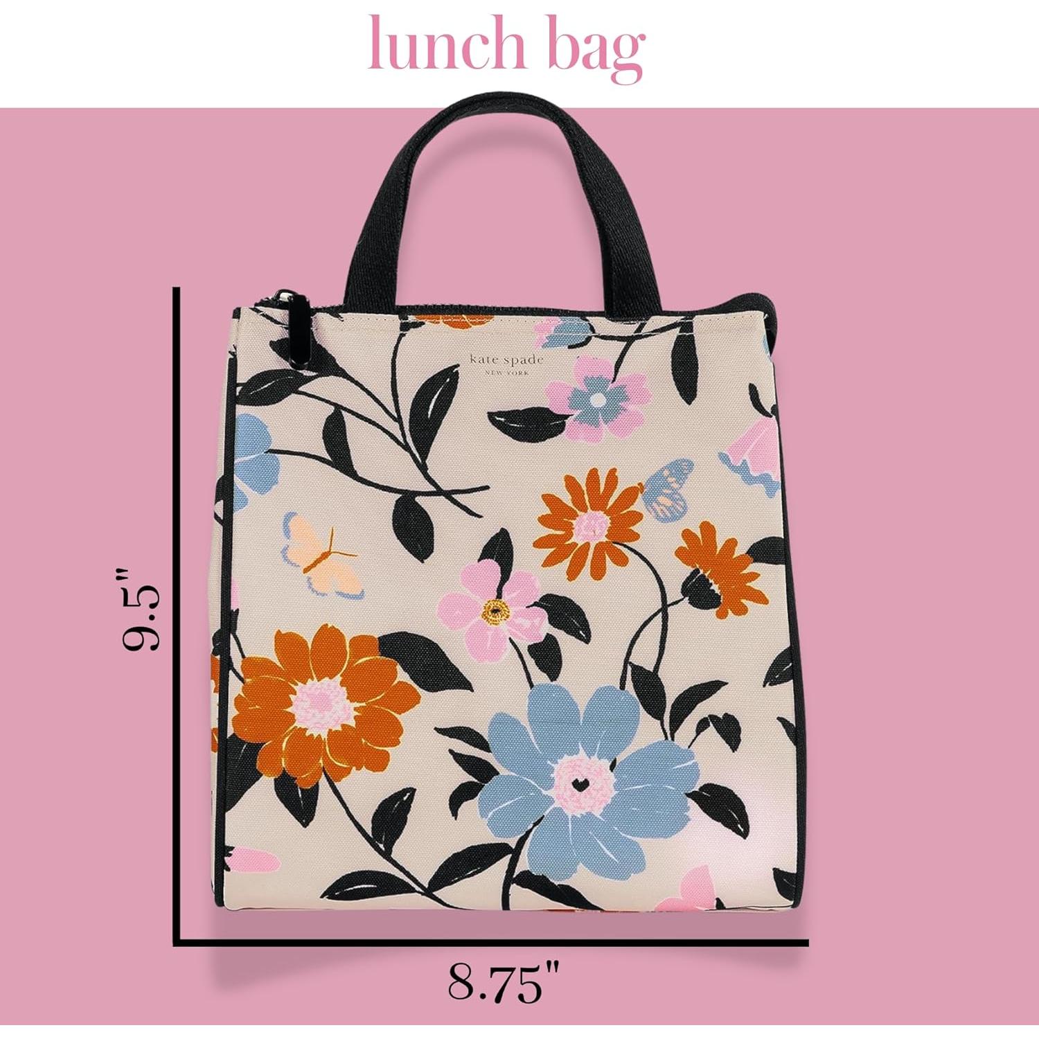 Bolsa Térmica Portátil Kate Spade Jardín Floral 24x22x14cm