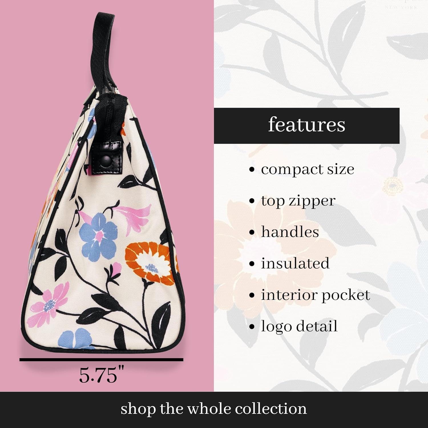 Bolsa Térmica Portátil Kate Spade Jardín Floral 24x22x14cm