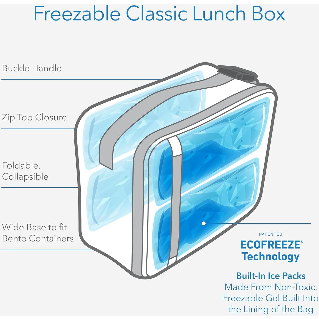 Caja de Almuerzo Congelable PackIt Negra 340ml