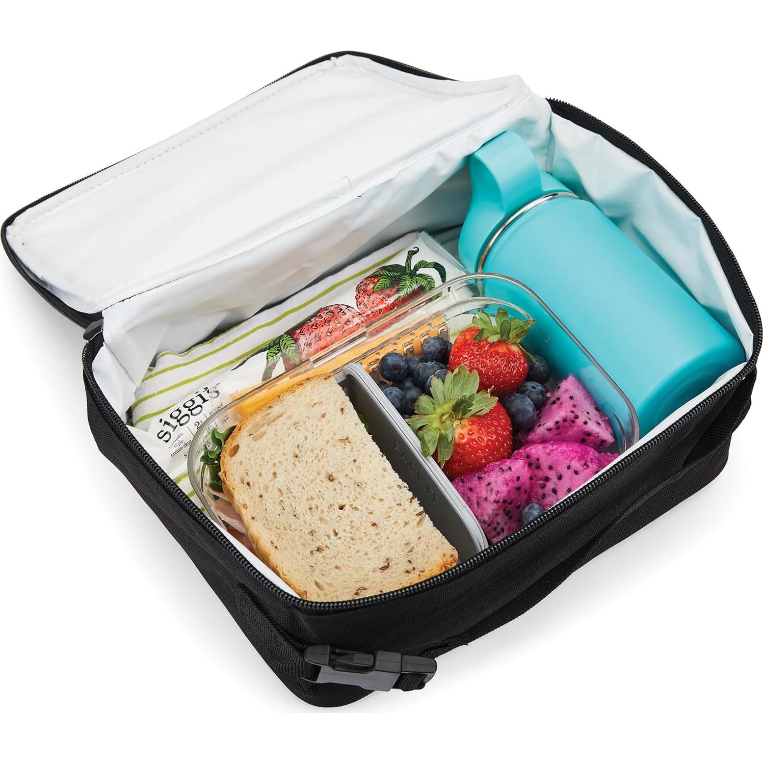 Caja de Almuerzo Congelable PackIt Negra 340ml