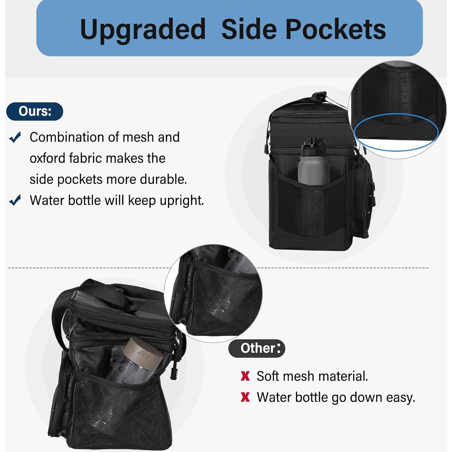 Bolsa Térmica Expandible TENKIST 16L Negra Aislada