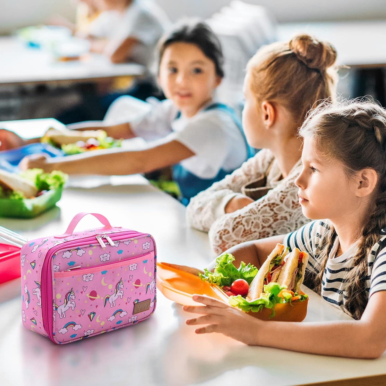 Bolsa de Almuerzo Aislada Lifewit 5L Negra con Paquetes de Hielo