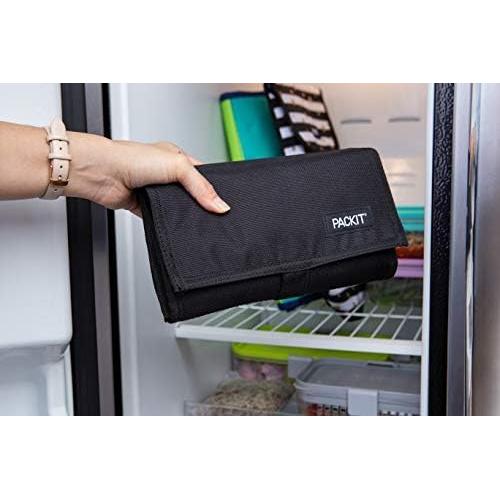 Bolsa de Almuerzo Congelable PackIt Negra 340ml Plegable