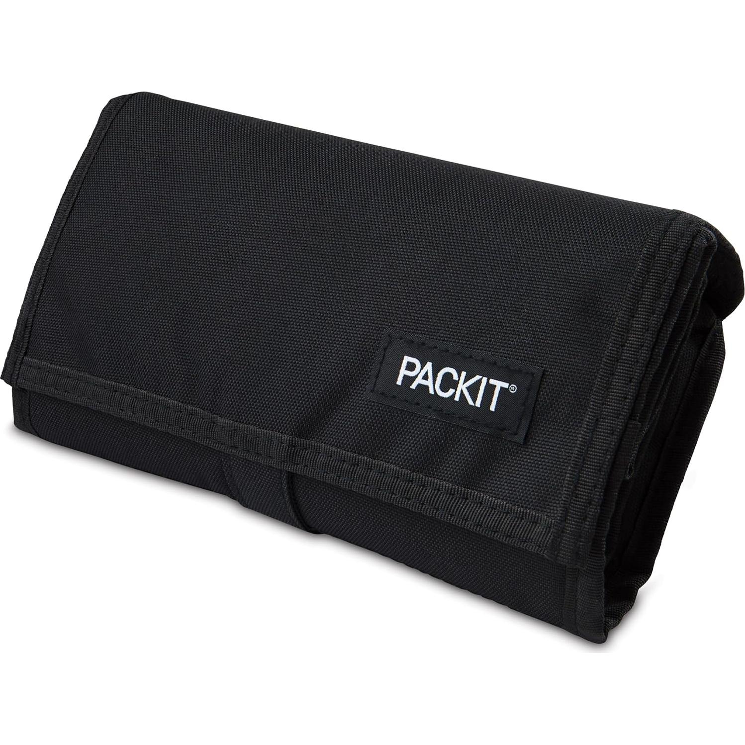 Bolsa de Almuerzo Congelable PackIt Negra 340ml Plegable