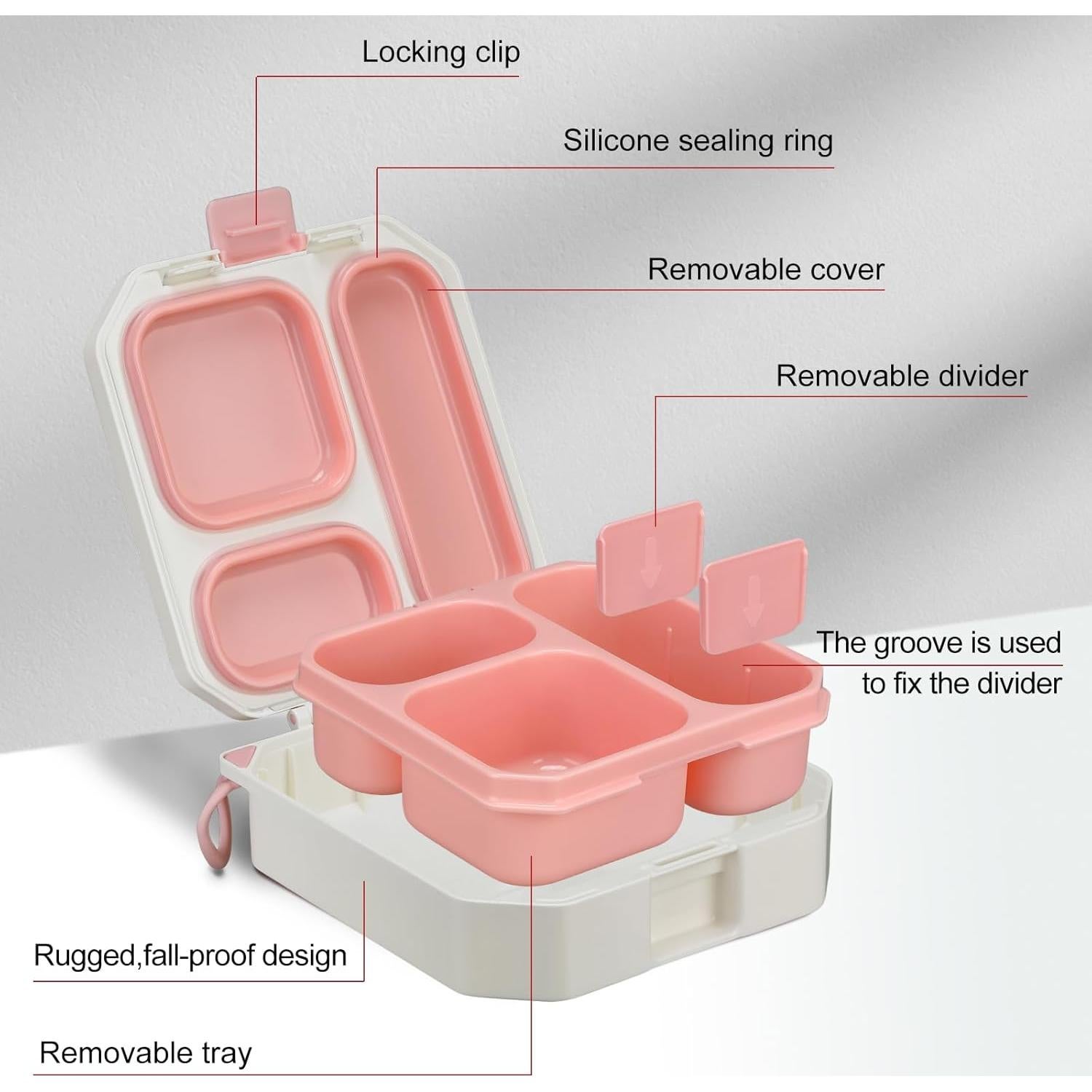 Caja de Almuerzo Bento Wiwens 5 Compartimentos 1.03kg