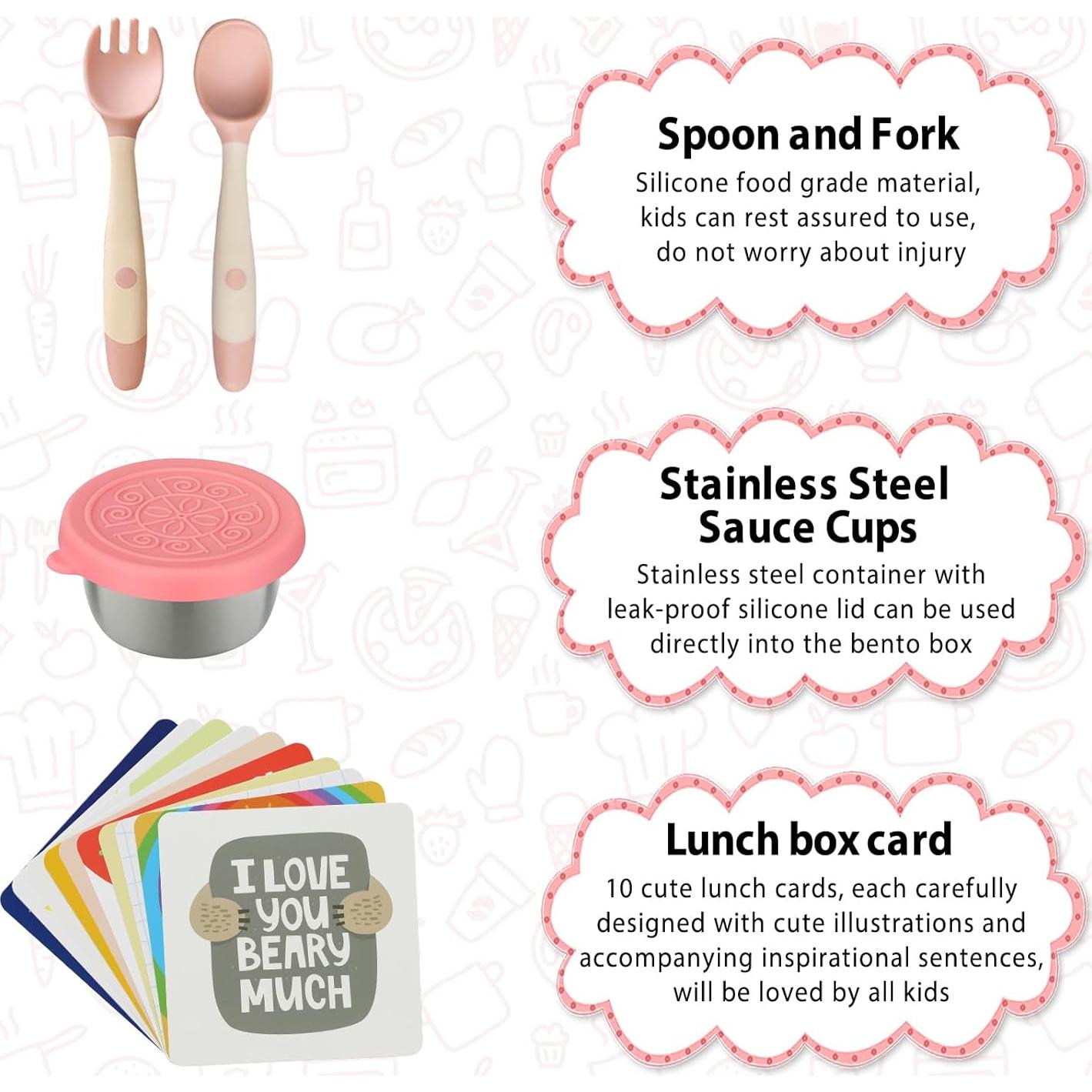 Caja de Almuerzo Bento Wiwens 5 Compartimentos 1.03kg