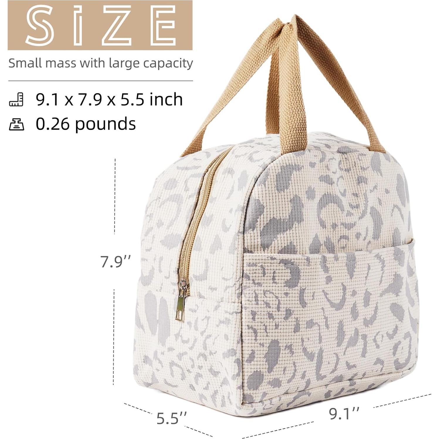 Caja de Almuerzo Aislada Geiruiou Beige 7L Impermeable