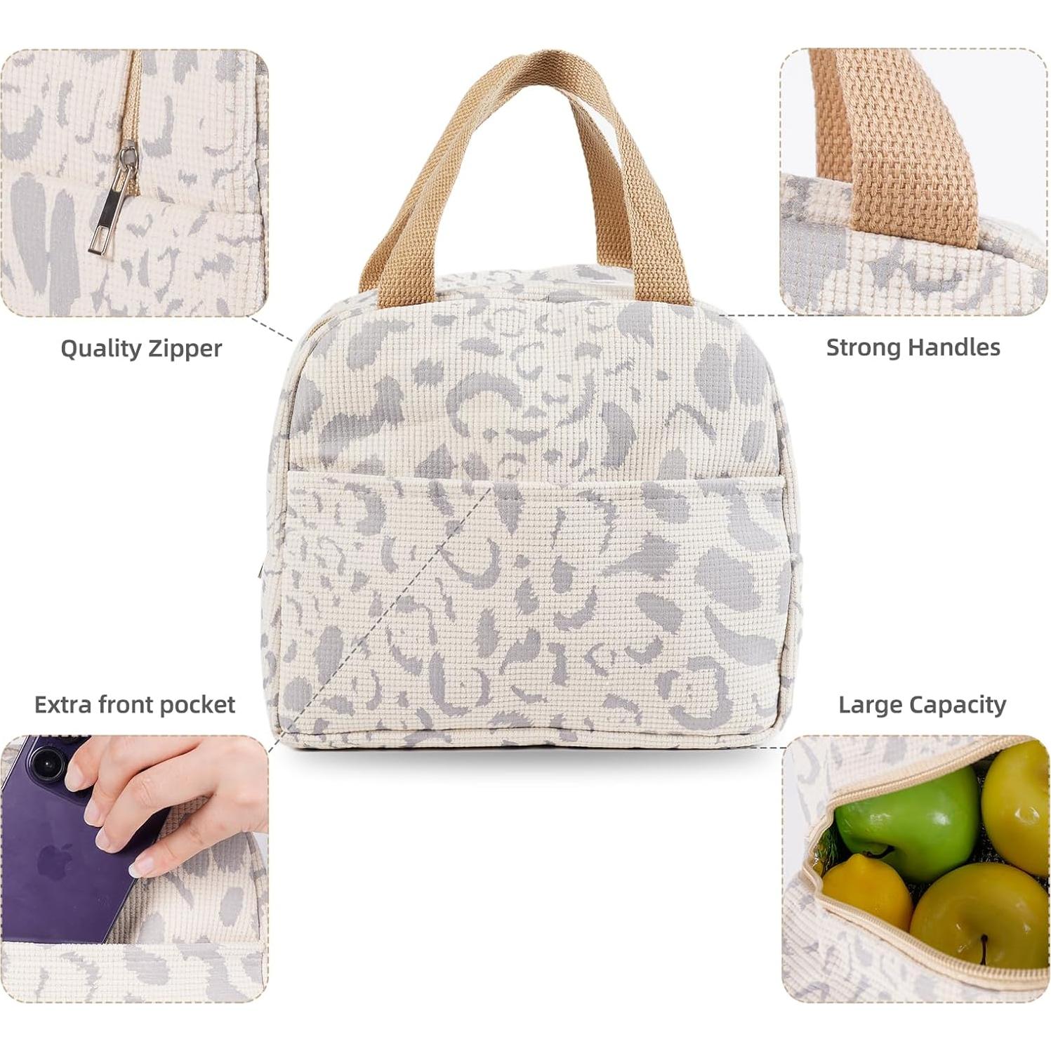 Caja de Almuerzo Aislada Geiruiou Beige 7L Impermeable