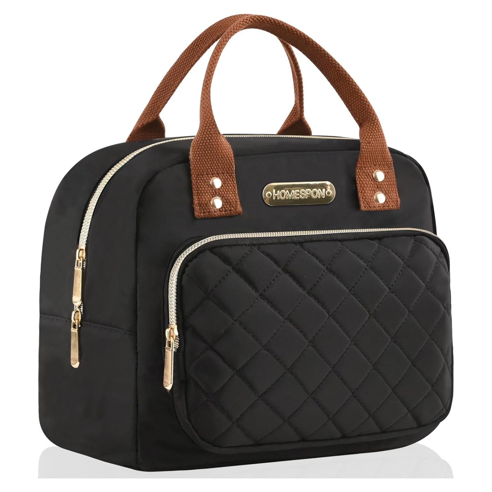 Bolsa de Almuerzo Buringer Aislada 10L Negro Dorado