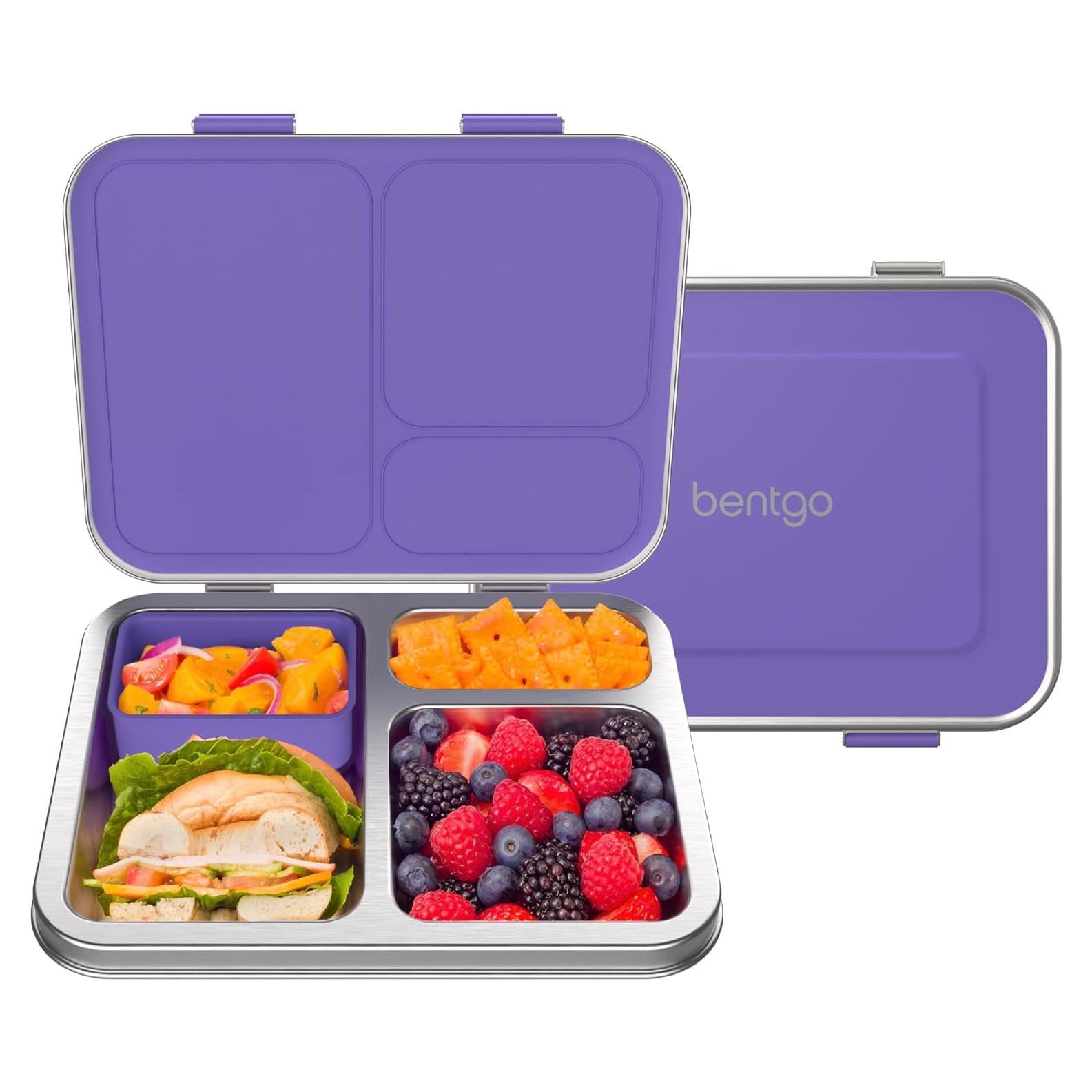 Caja de Almuerzo Bentgo Kids Acero Inoxidable 3 Compartimentos
