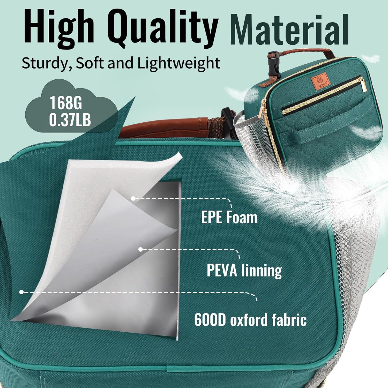 Caja de Almuerzo Genteen Verde Lago 5L Aislada Reutilizable