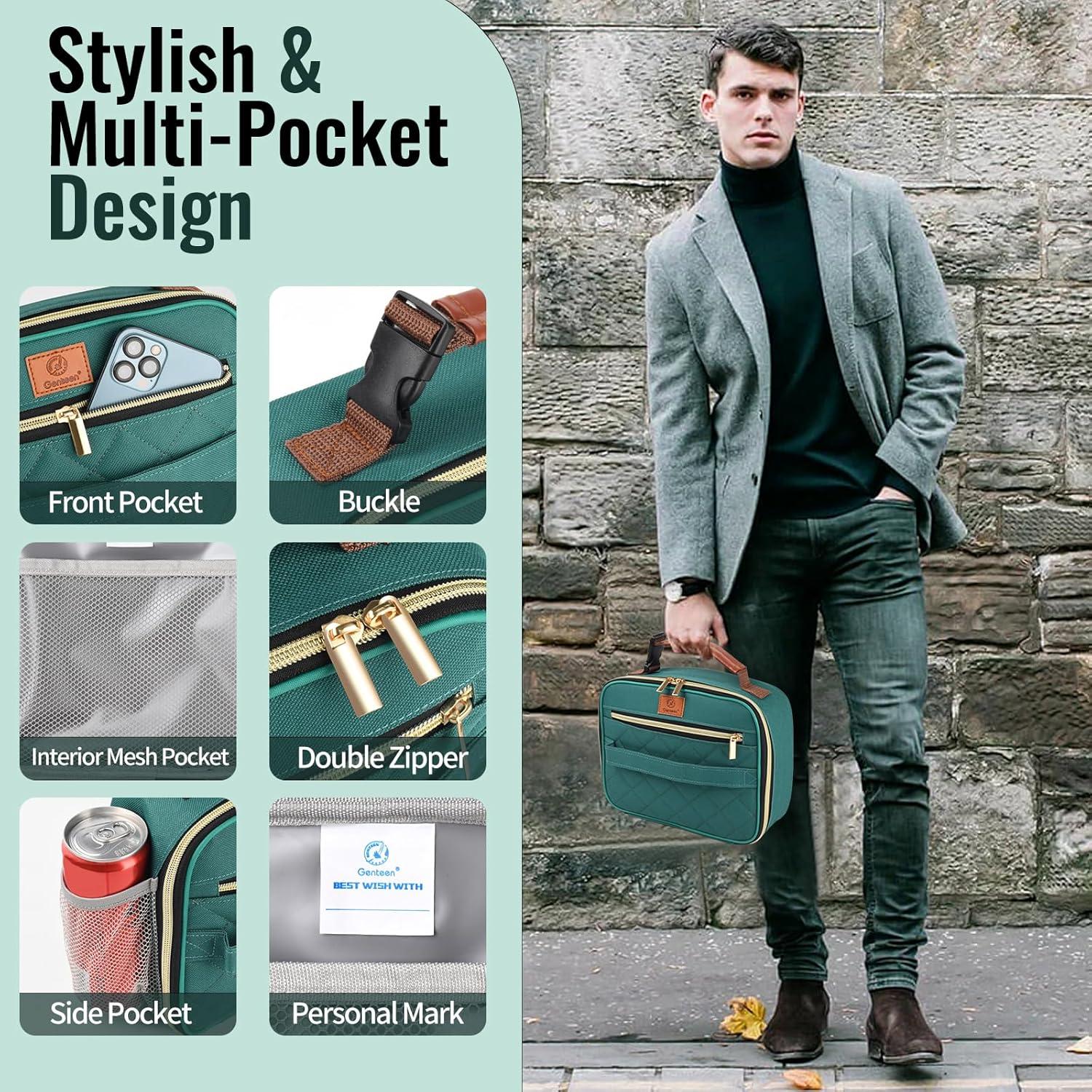 Caja de Almuerzo Genteen Verde Lago 5L Aislada Reutilizable