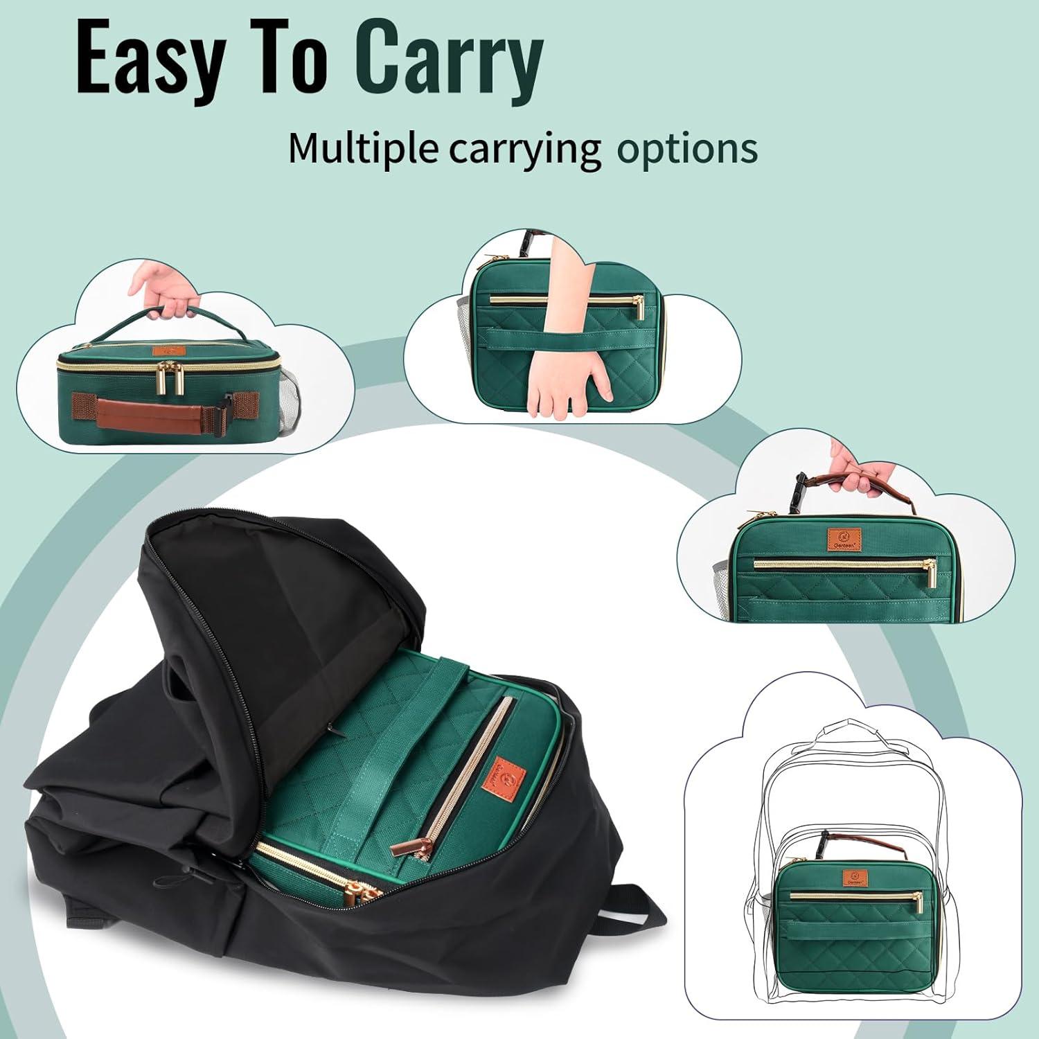 Caja de Almuerzo Genteen Verde Lago 5L Aislada Reutilizable