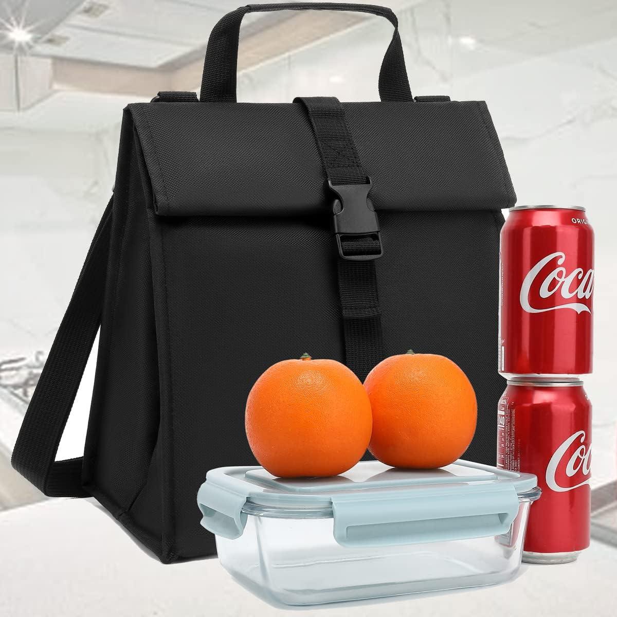 Bolsa de Almuerzo Aislada GYEUKHAM Negra 8.8L Ajustable