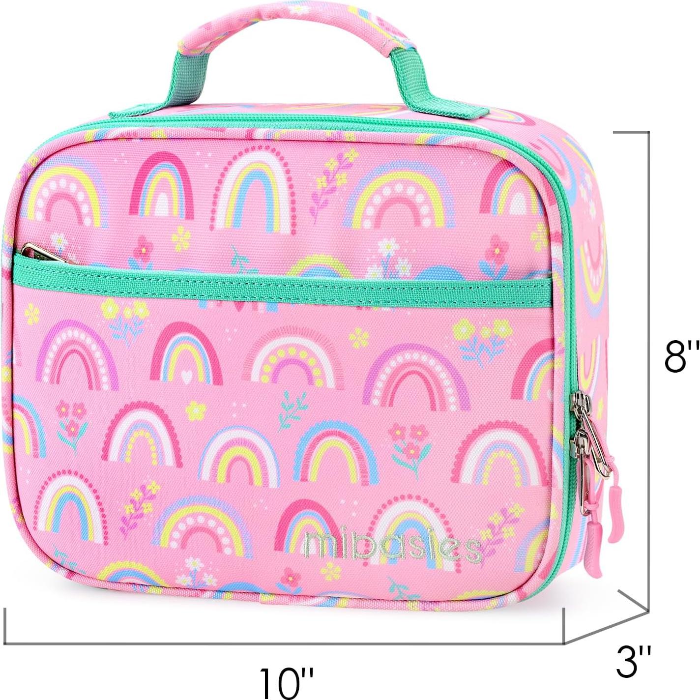 Caja de Almuerzo Aislada Mibasies 2.5L Arcoíris Rosa