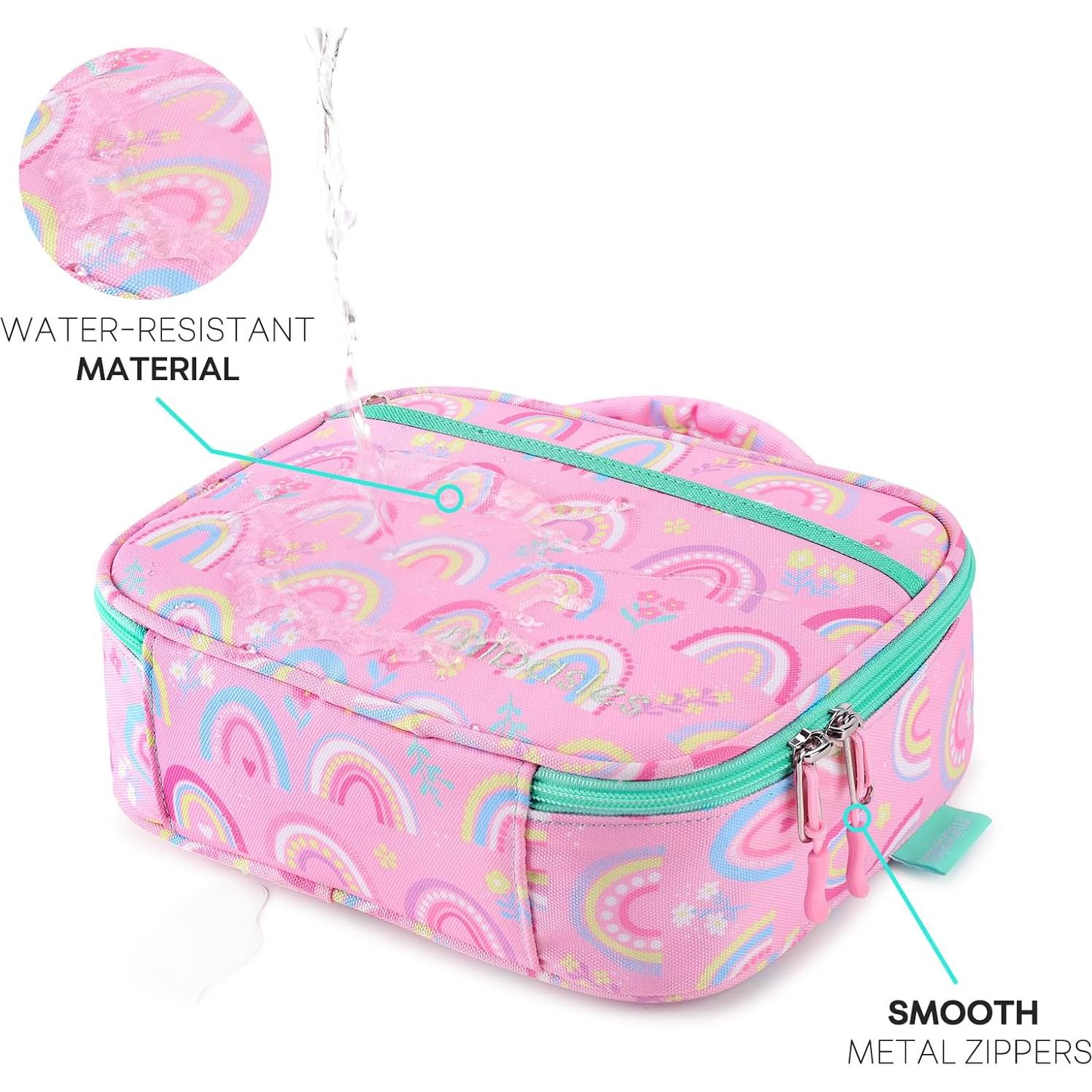 Caja de Almuerzo Aislada Mibasies 2.5L Arcoíris Rosa