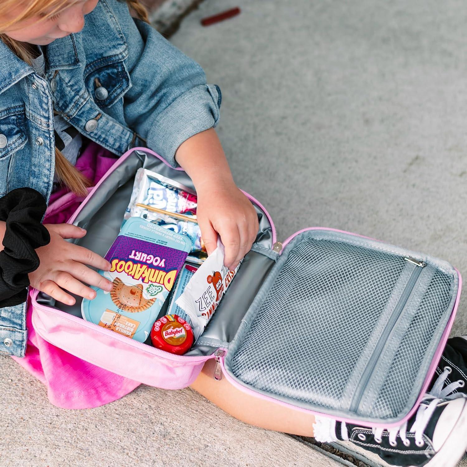 Caja de Almuerzo Aislada Mibasies 2.5L Arcoíris Rosa