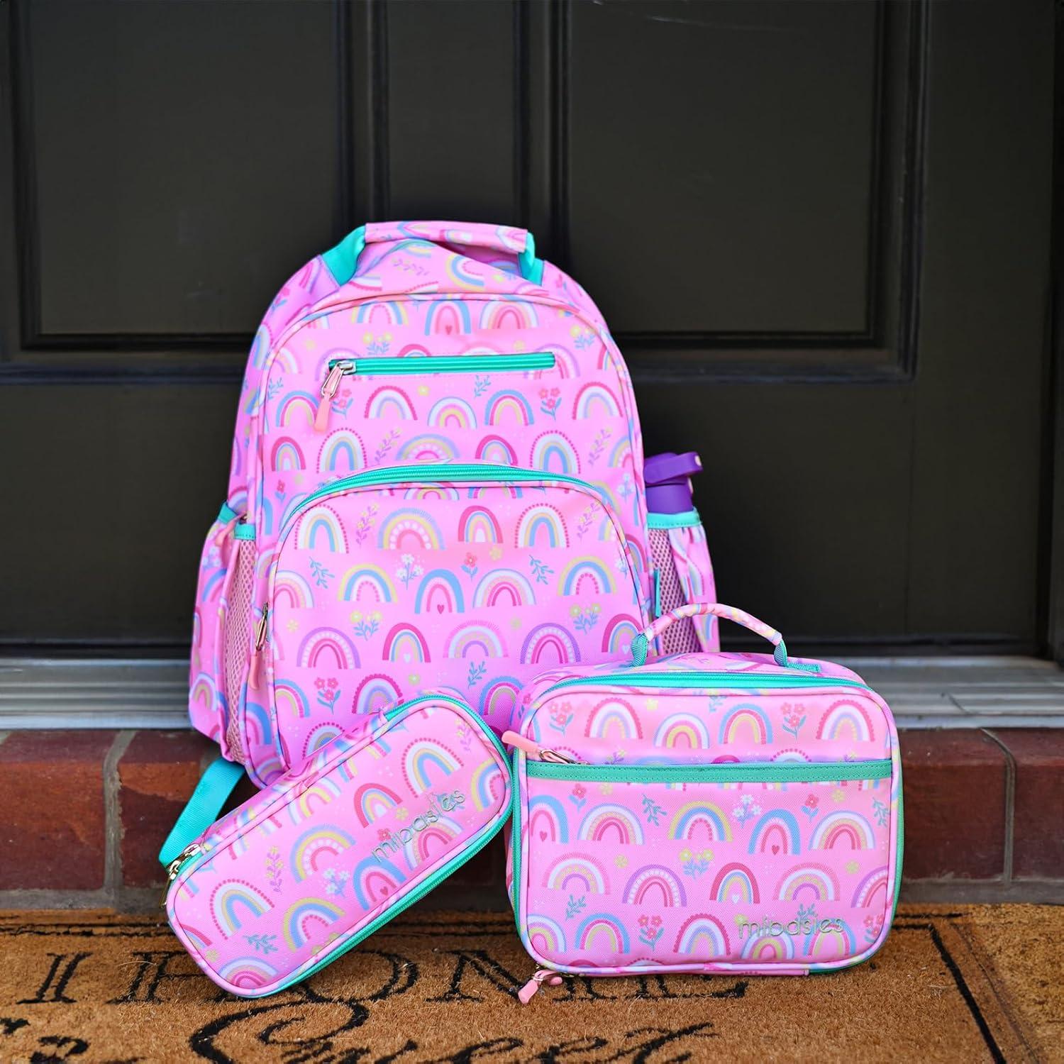 Caja de Almuerzo Aislada Mibasies 2.5L Arcoíris Rosa