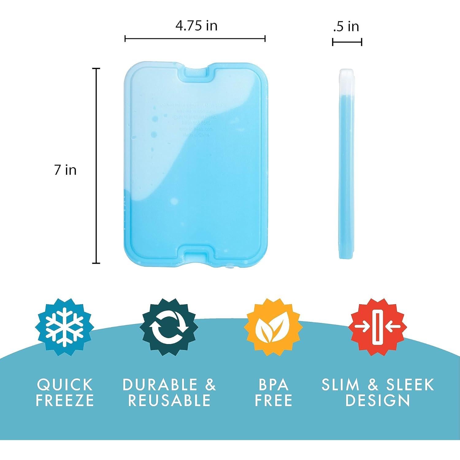 Paquete de Hielo XL Reutilizable Fit & Fresh 4 Piezas