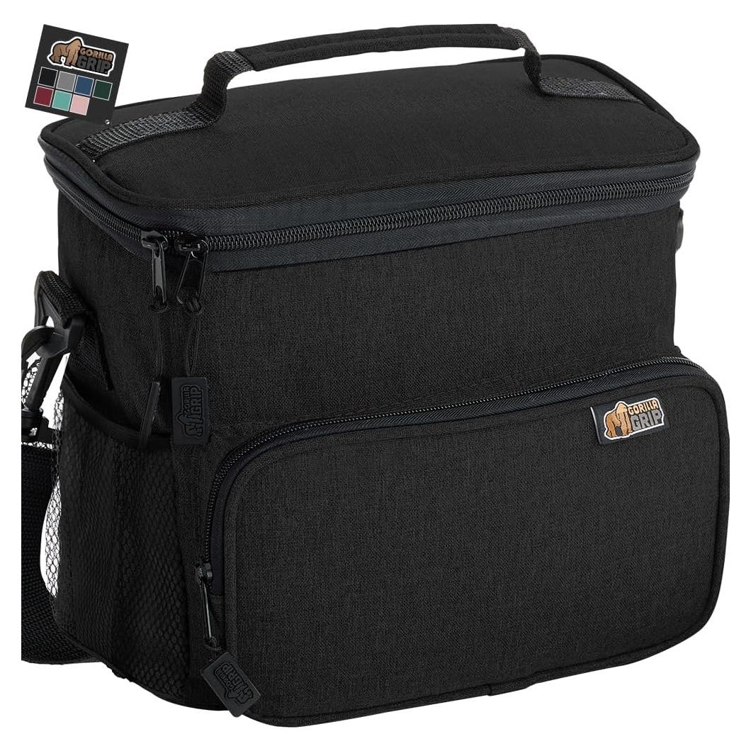 Bolsa de Almuerzo Aislada GORILLA GRIP 8L Negra