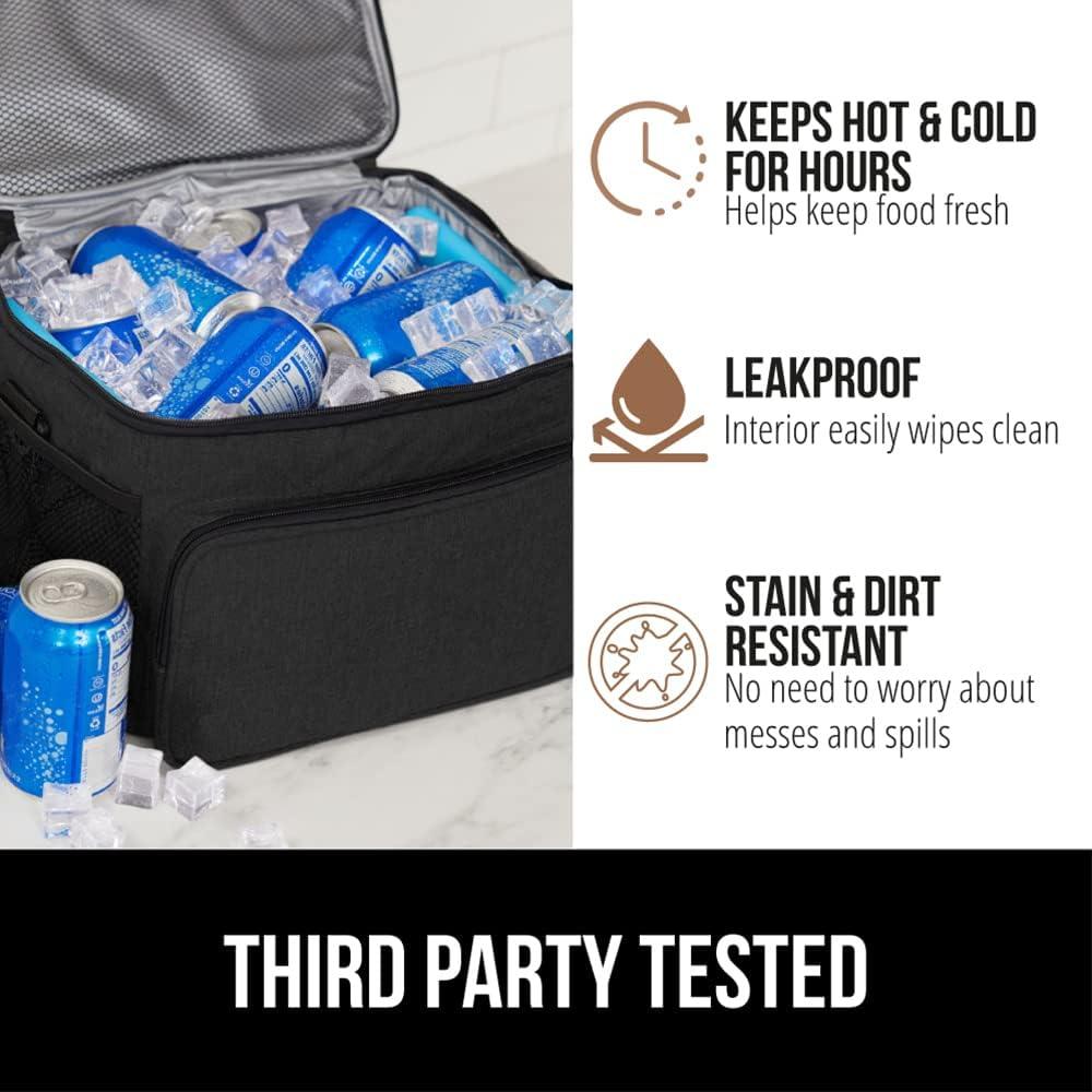 Bolsa de Almuerzo Aislada GORILLA GRIP 8L Negra