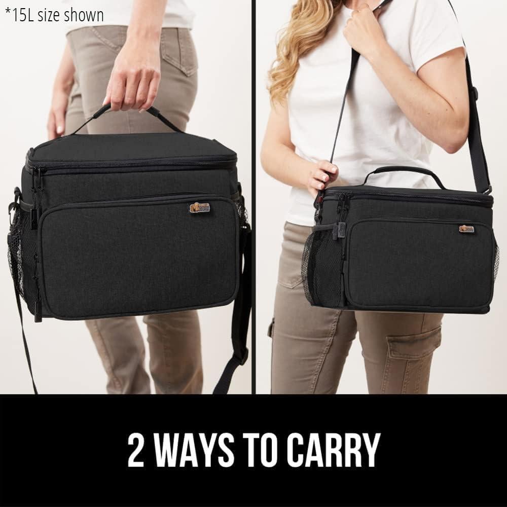 Bolsa de Almuerzo Aislada GORILLA GRIP 8L Negra