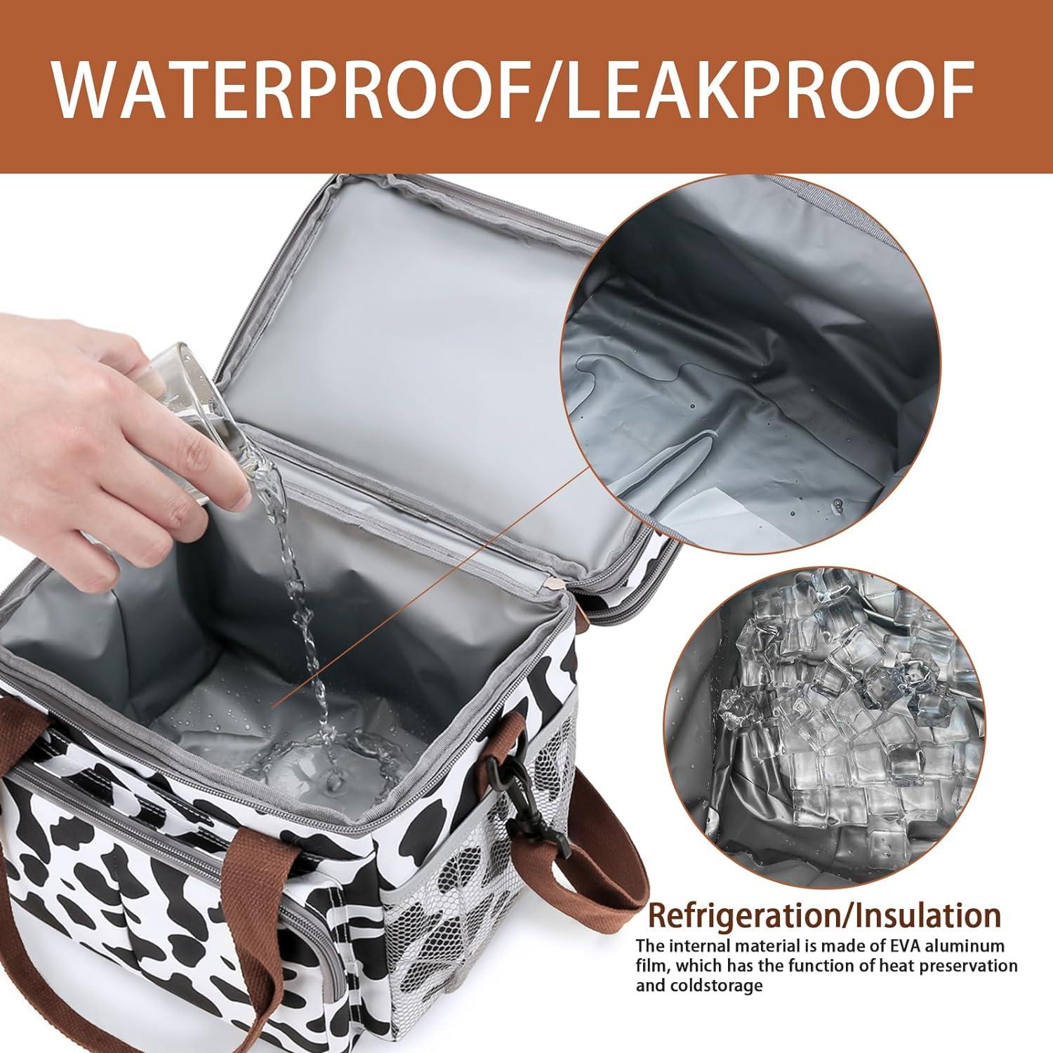 Bolsa de Almuerzo MOV COMPRA Expandible 16L Impresión Vaca