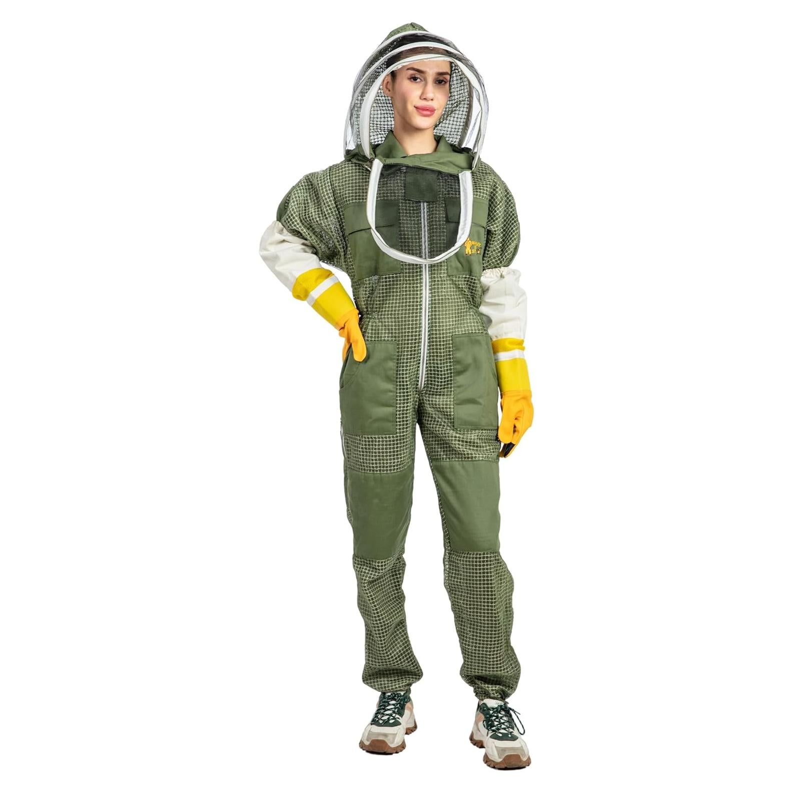 Traje de Apicultura Ventilado Massive Bee 4X Grande Verde Oliva