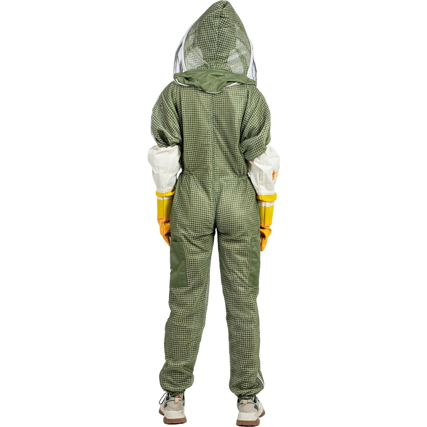 Traje de Apicultura Ventilado Massive Bee 4X Grande Verde Oliva