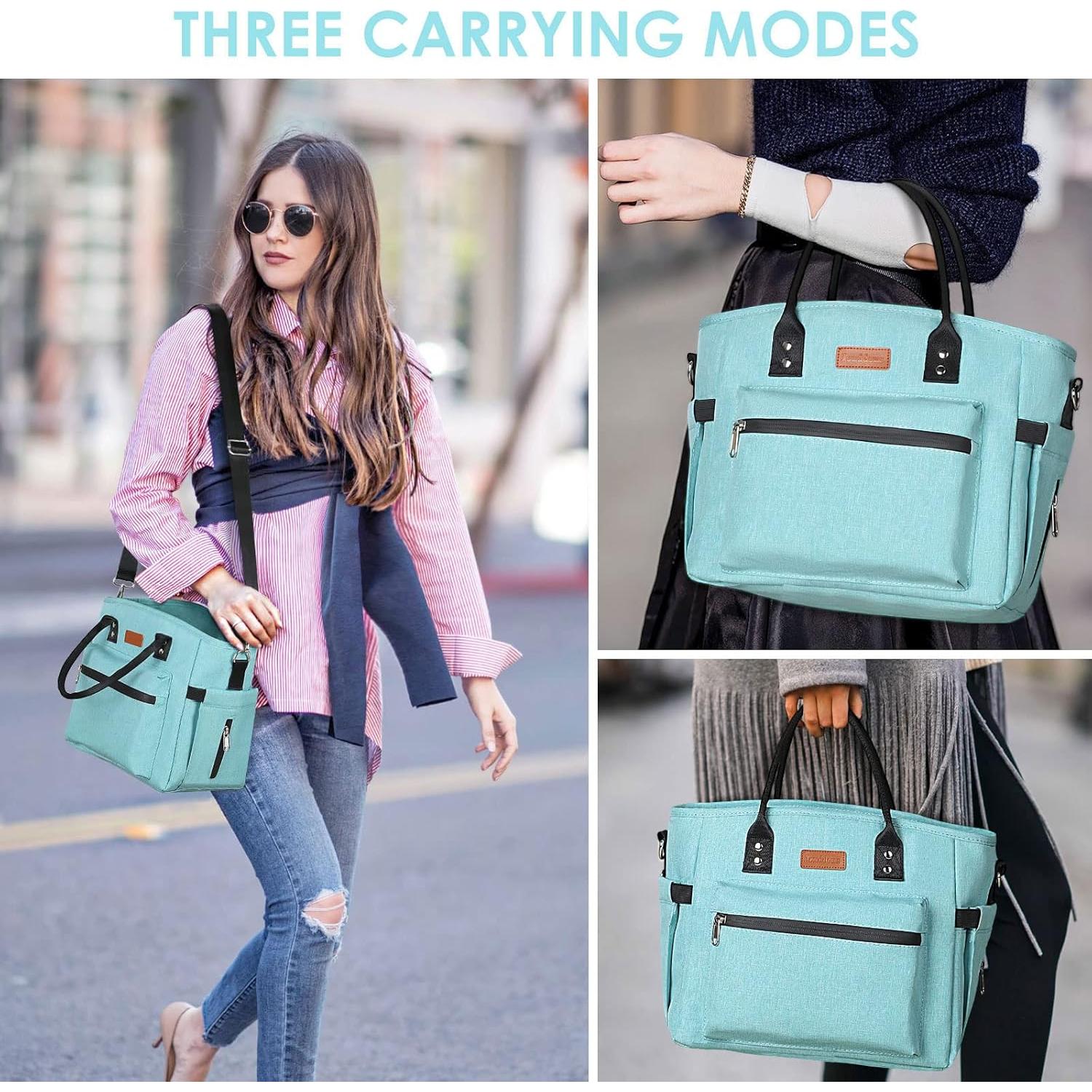 Bolsa de Almuerzo Aislada Jomddems Verde Aqua 12L