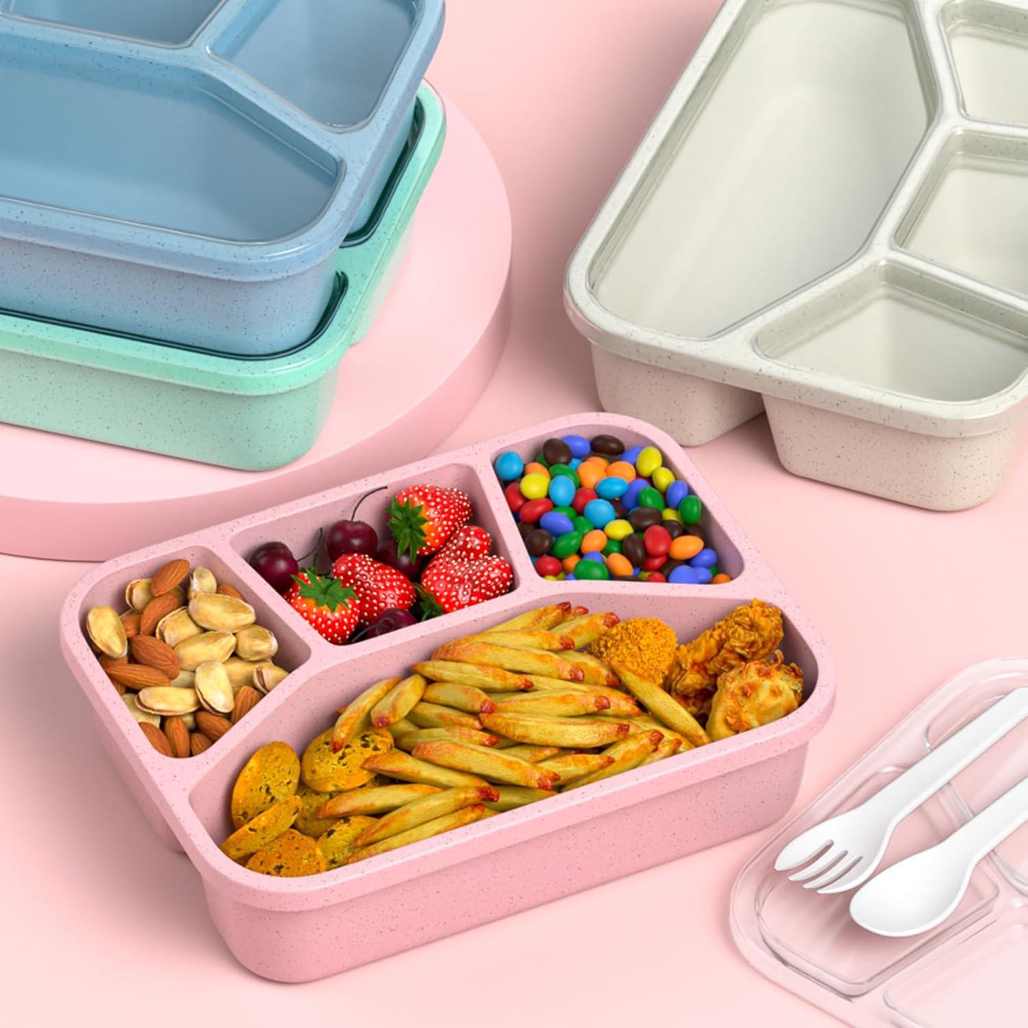 Bento Box XGXN 4 Compartimentos 1300ml Apto Microondas